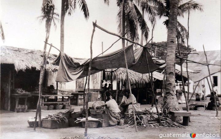 Fotos de Puerto San José, Escuintla, Guatemala: Vendedores de alimentos